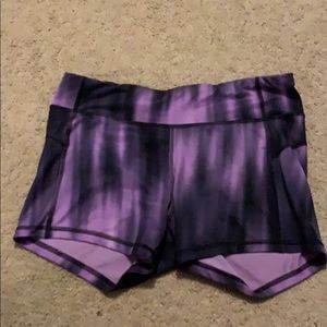 purple and black spandex